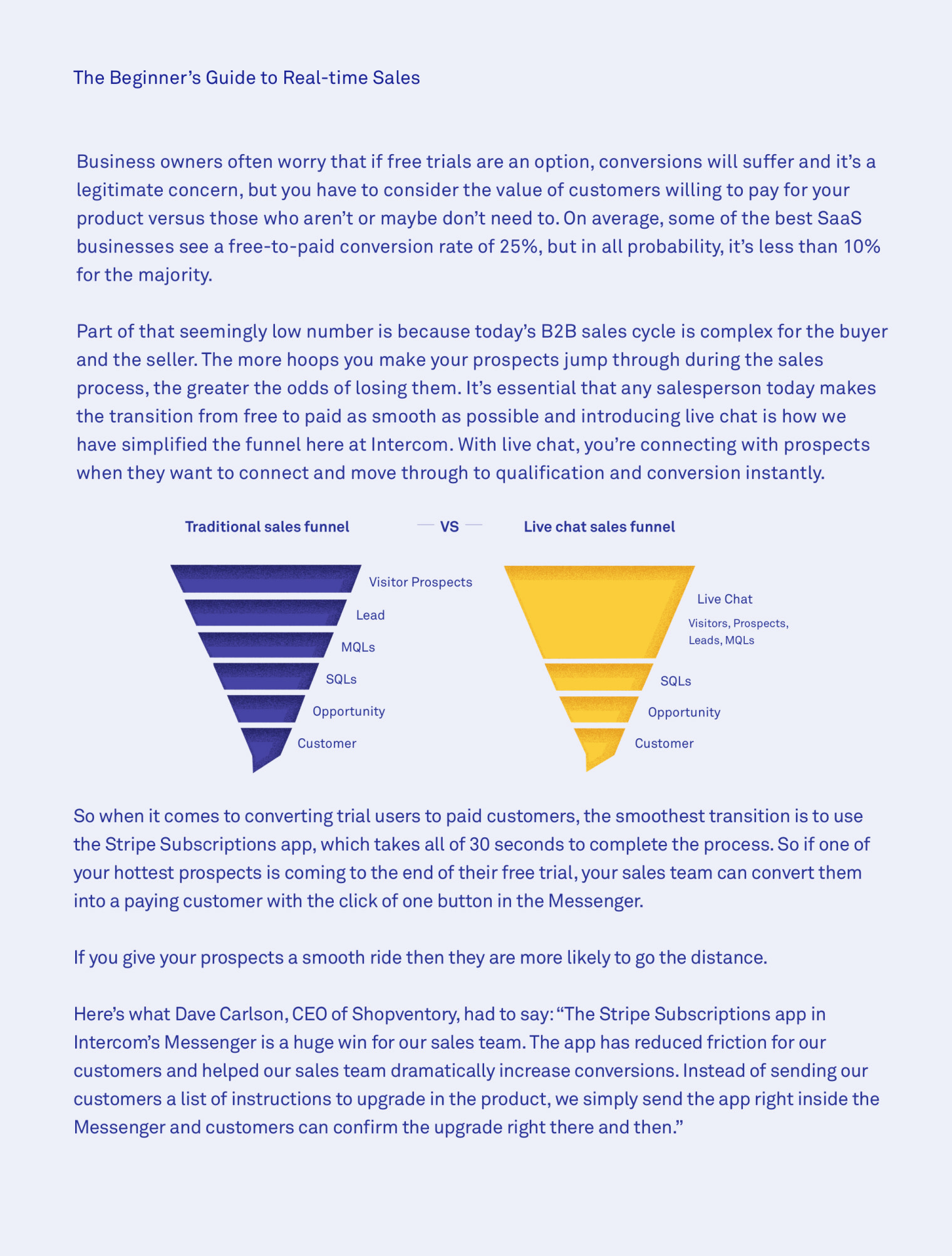 The Beginner's Guide to Real-time Sales