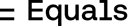 Equals logo